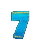 Blue seven symbol in Chilli Prize Pots